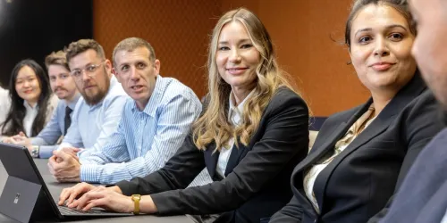 Sarah-Jane Peterschlingmann and ATech staff